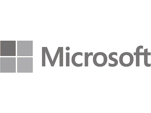 Grey Microsoft logo