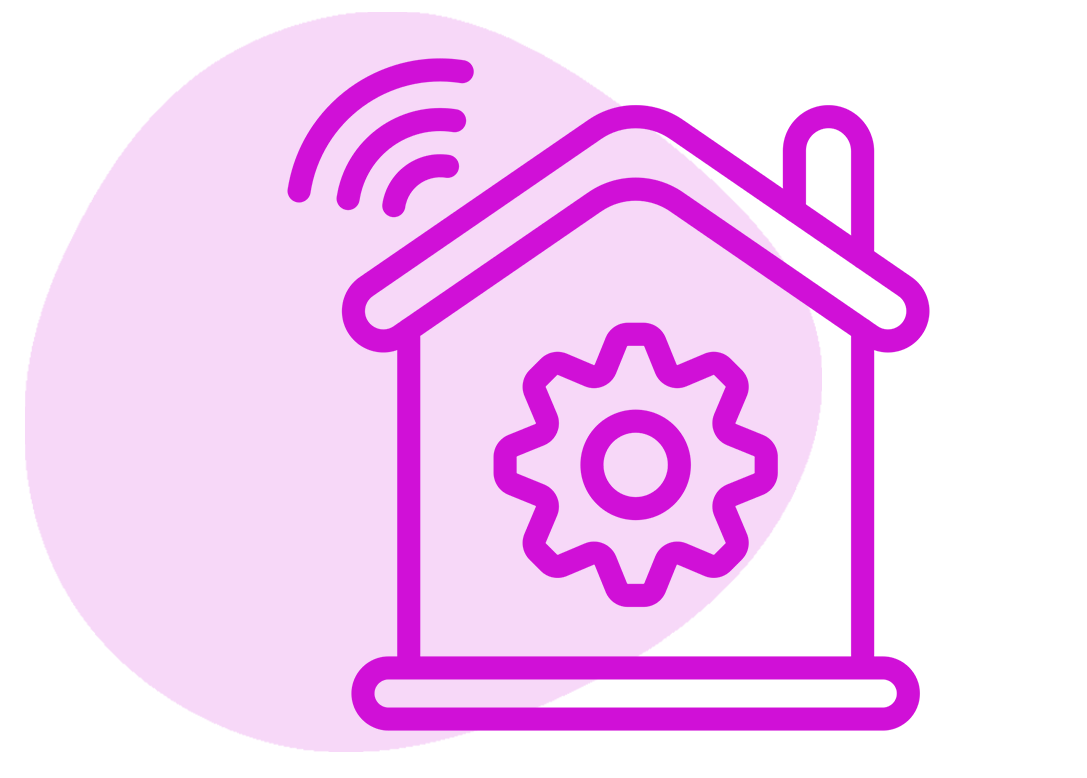 Pink house icon
